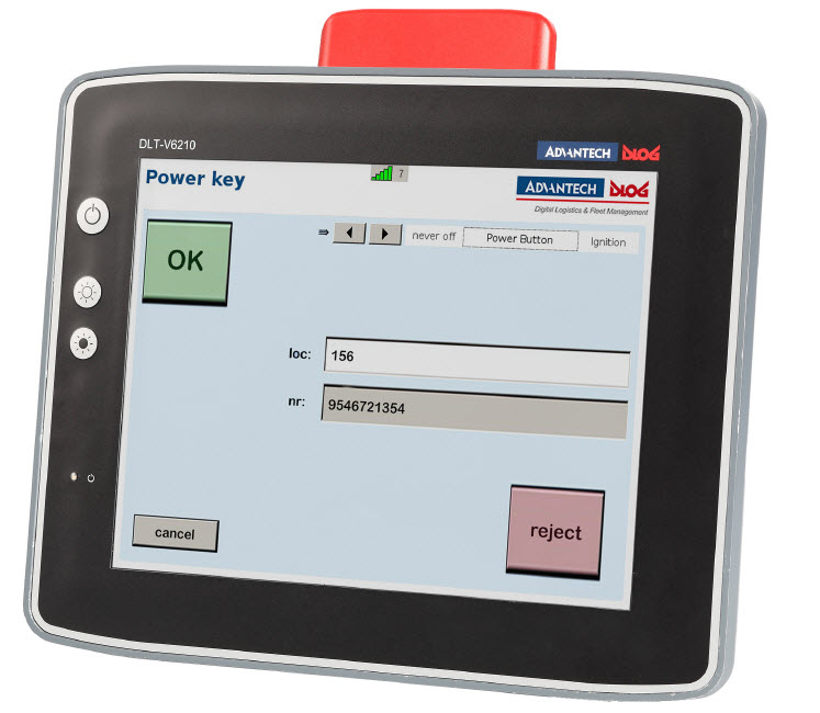 DLTV6210 10.4" Rugged VehicleMounted Terminal with Sunlight